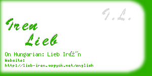 iren lieb business card